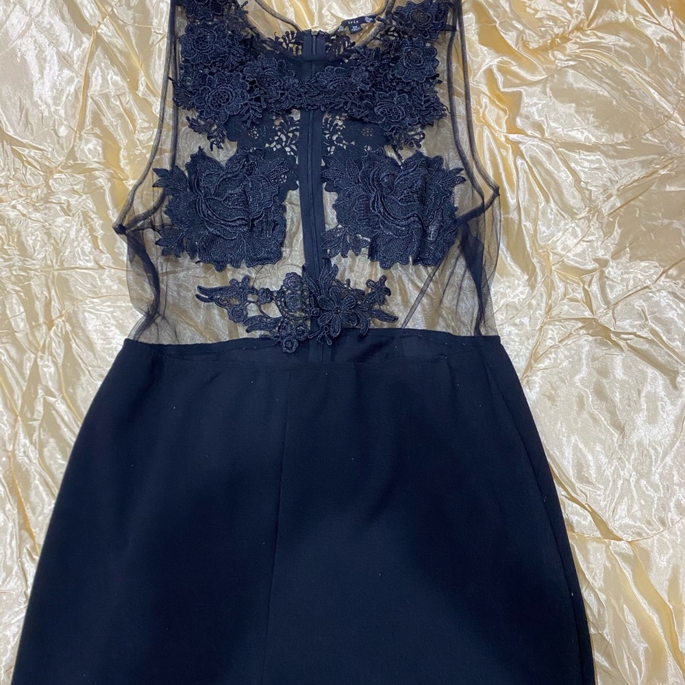 Plus Size Mesh Sexy Romper/Jumpsuit